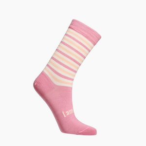 pink striped merino wool socks for women and children nz