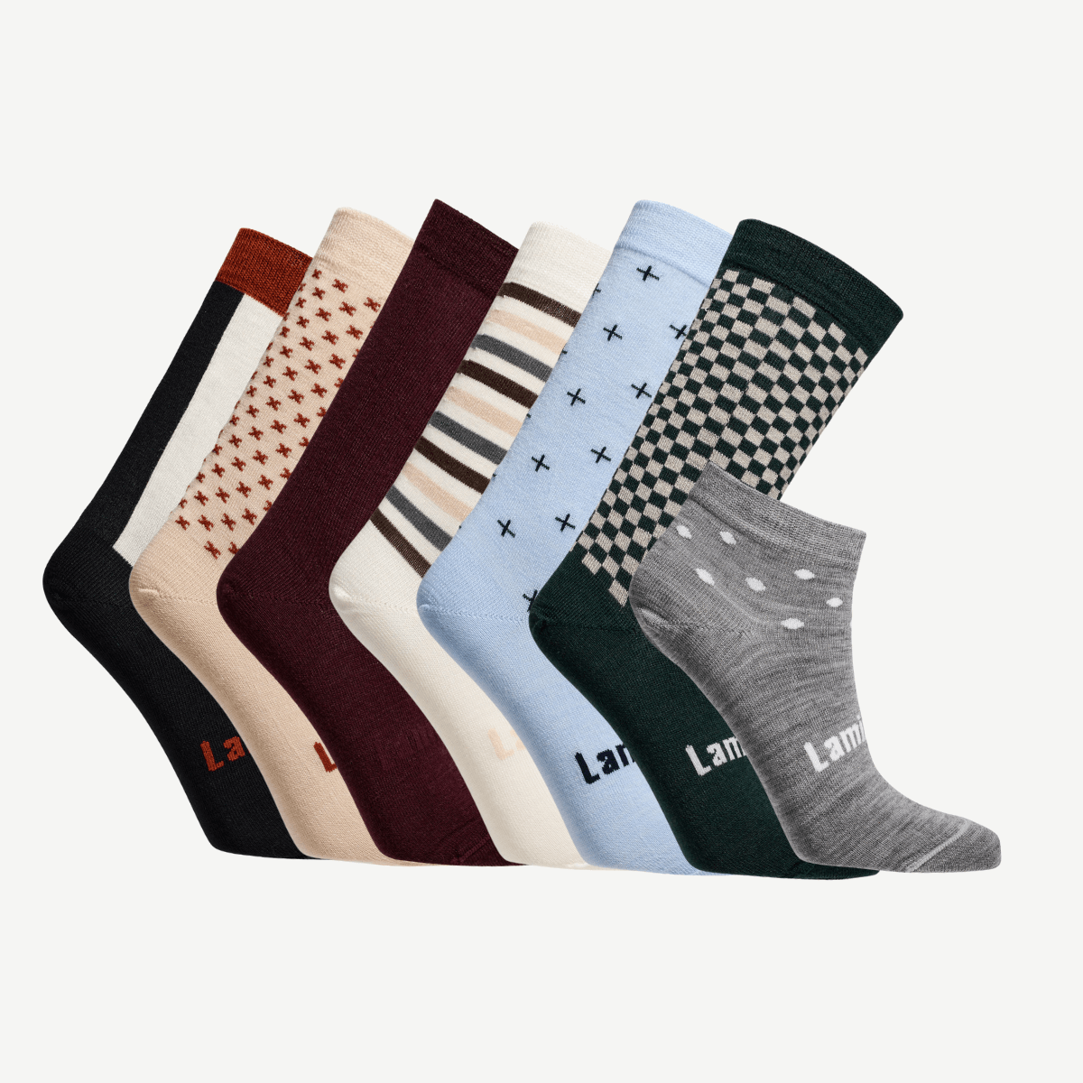 7 day set of merino wool socks for women nz