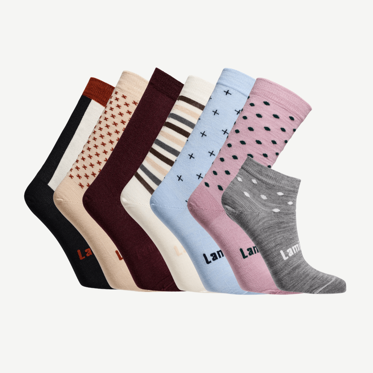 7 day set of merino wool socks for women nz