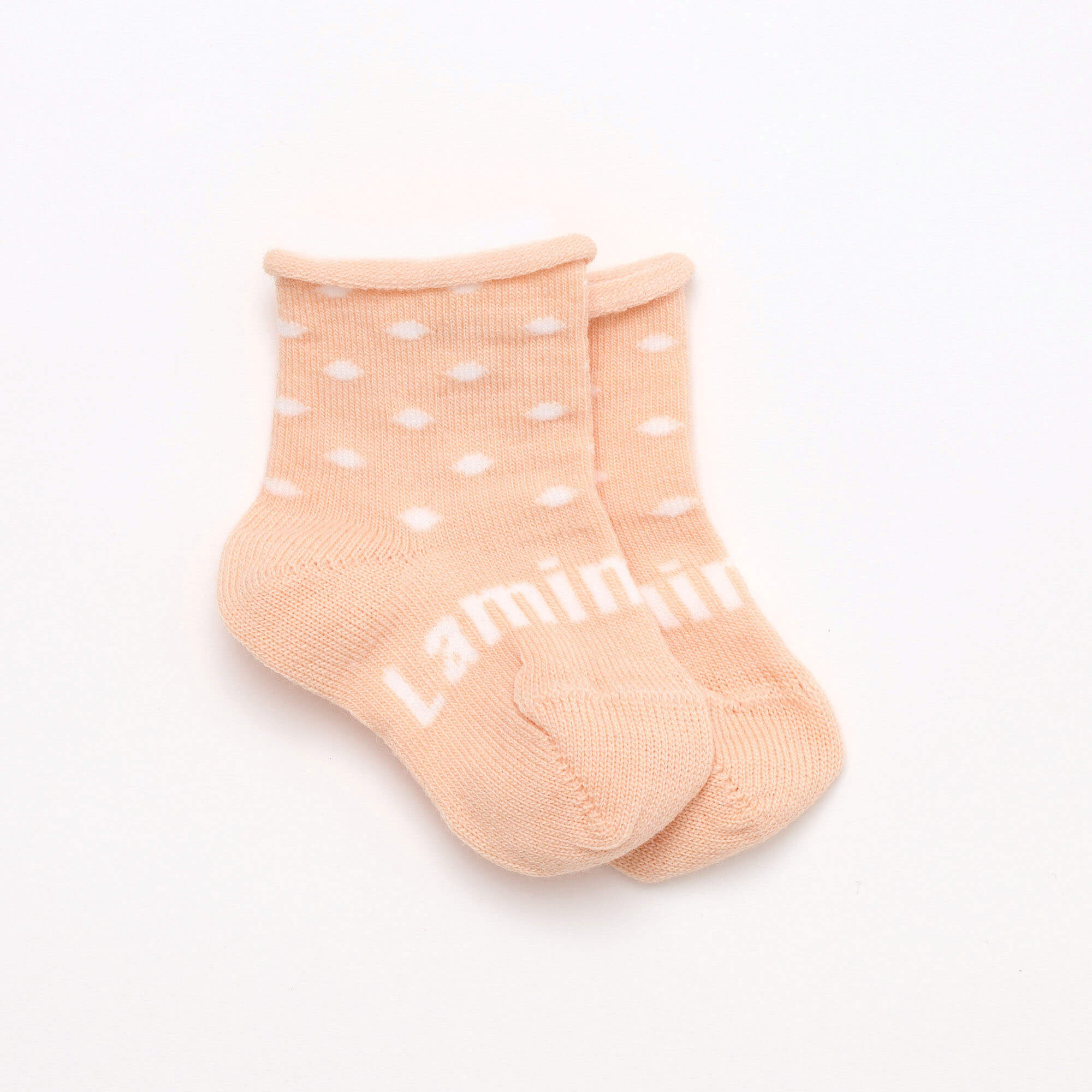 Merino Wool Roll Top Crew Socks | BABY | Lychee