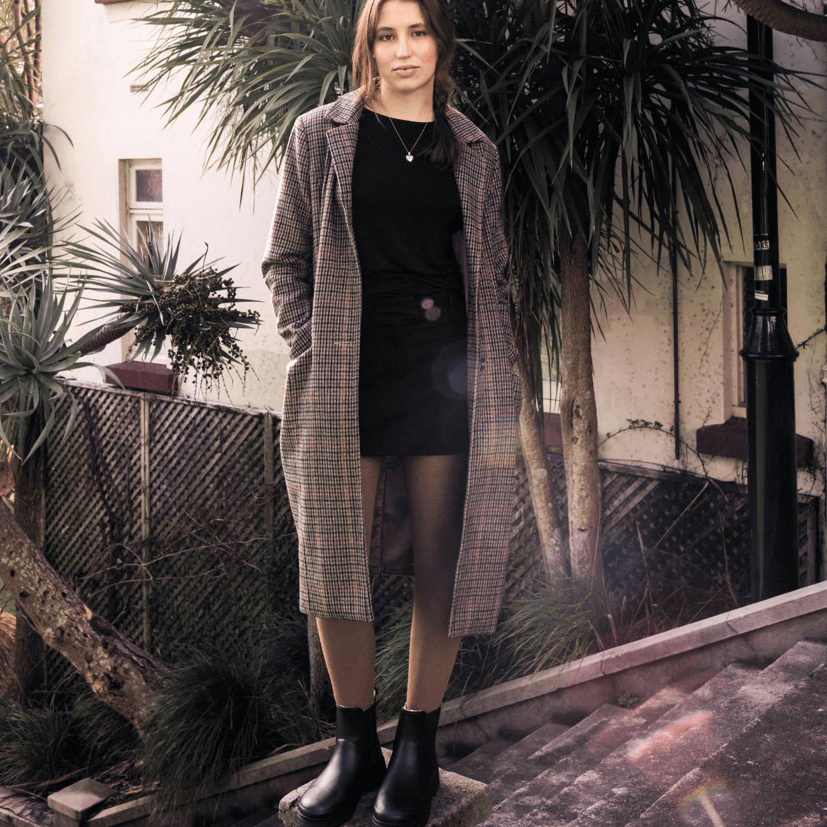 brown merino wool womens tights lamington nz