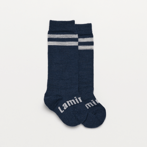 merino wool baby socks blue knee-high nz aus